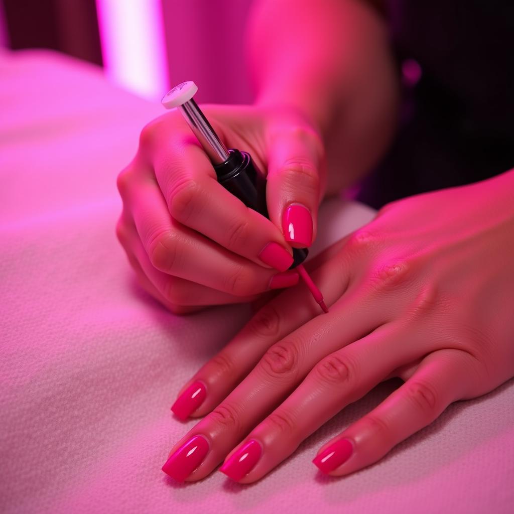 Pink Nail Spa Commercial Scene