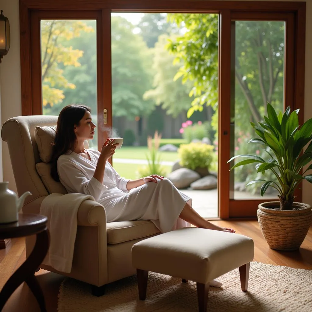 Tranquil Post-Massage Relaxation Area