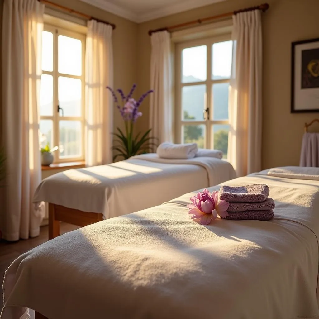 Serene Treatment Room in a Provençal Spa