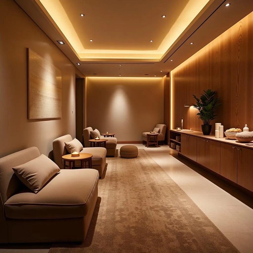 Relaxation lounge at Radisson Blu Temple Bay Spa