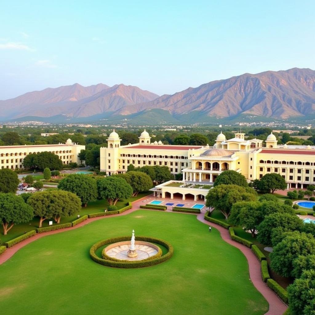 Magnificent Exterior of Radisson Blu Udaipur Resort