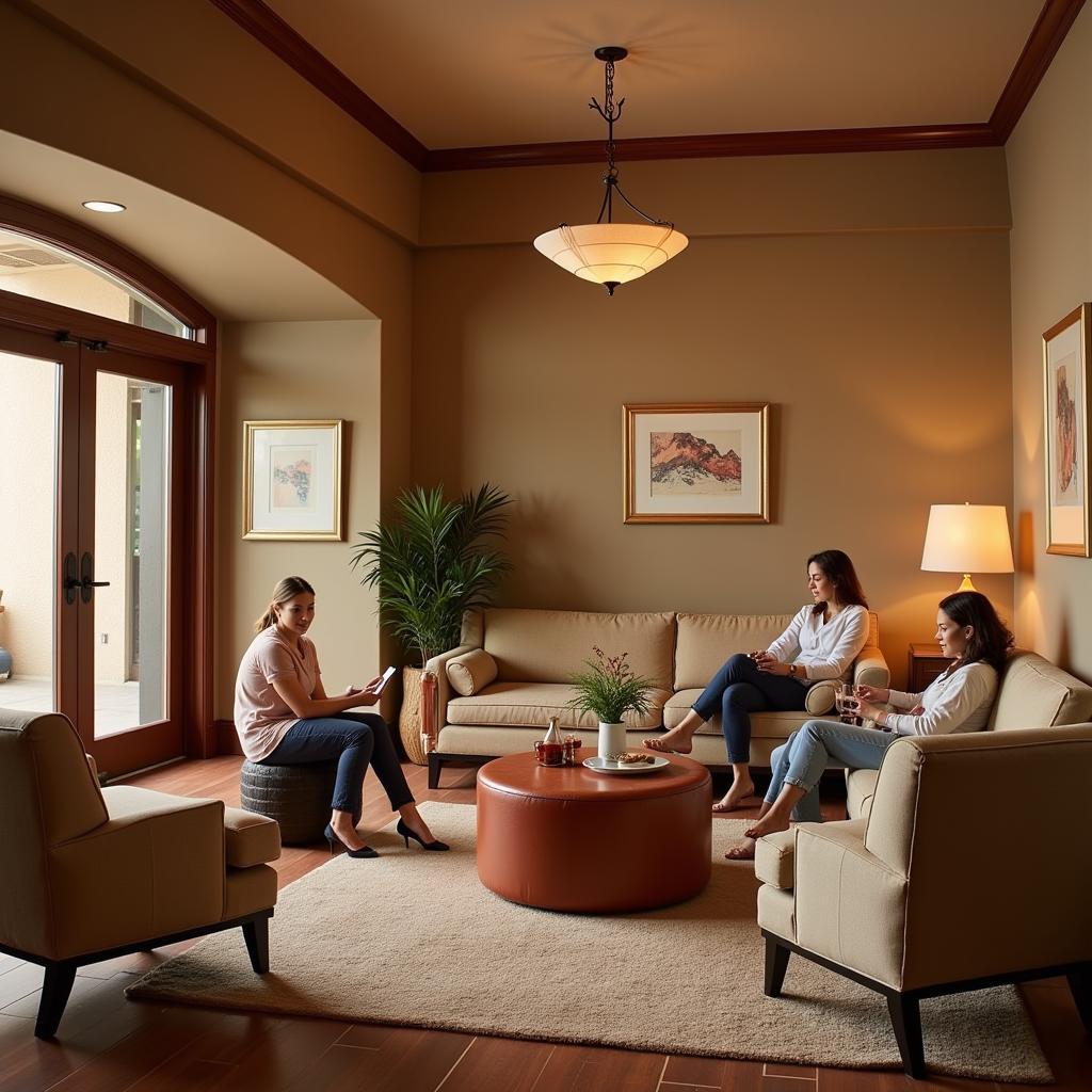 Tranquil Relaxation Lounge at Red Rock Spa