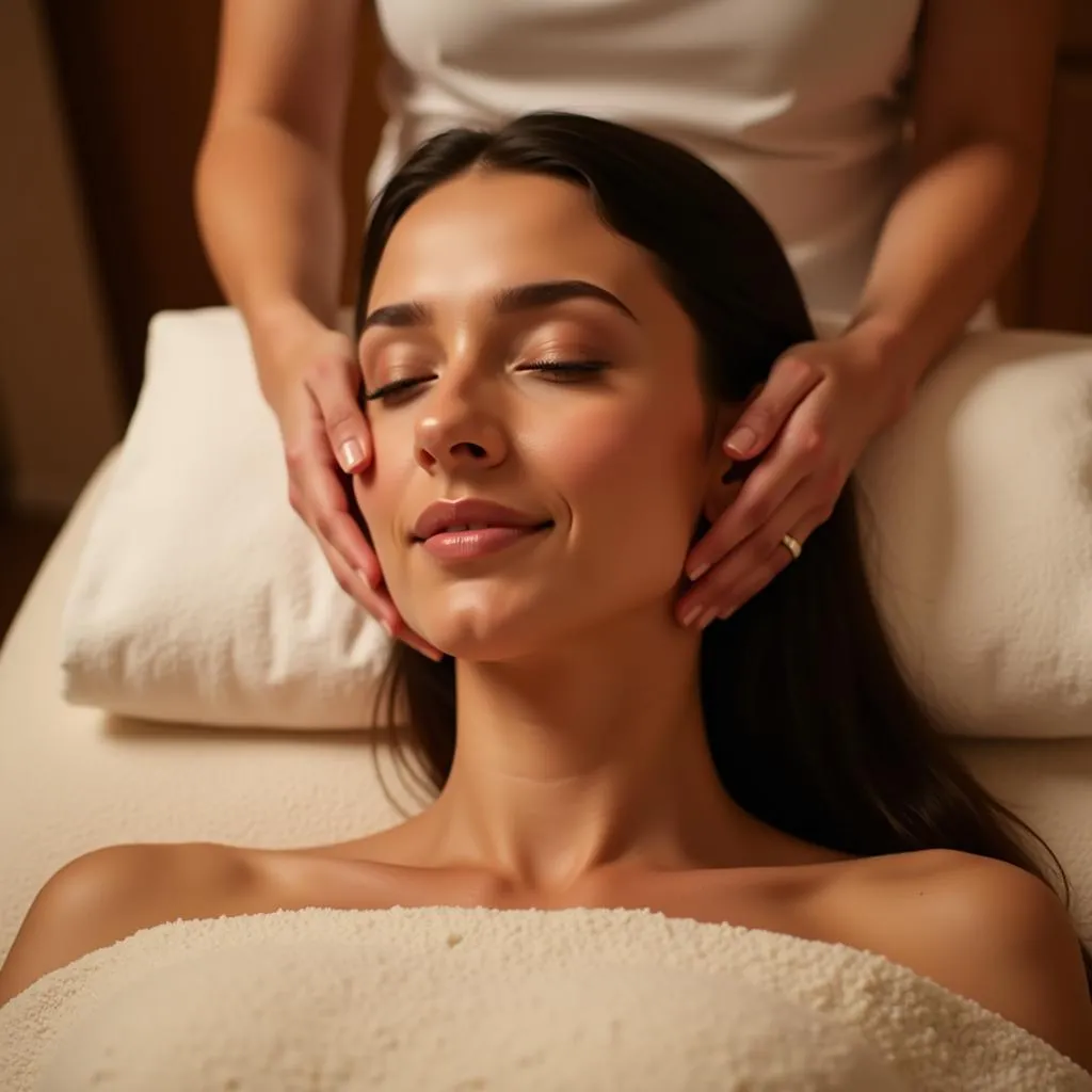 Woman Relaxing during Bella Spa Treatment in Bangalore