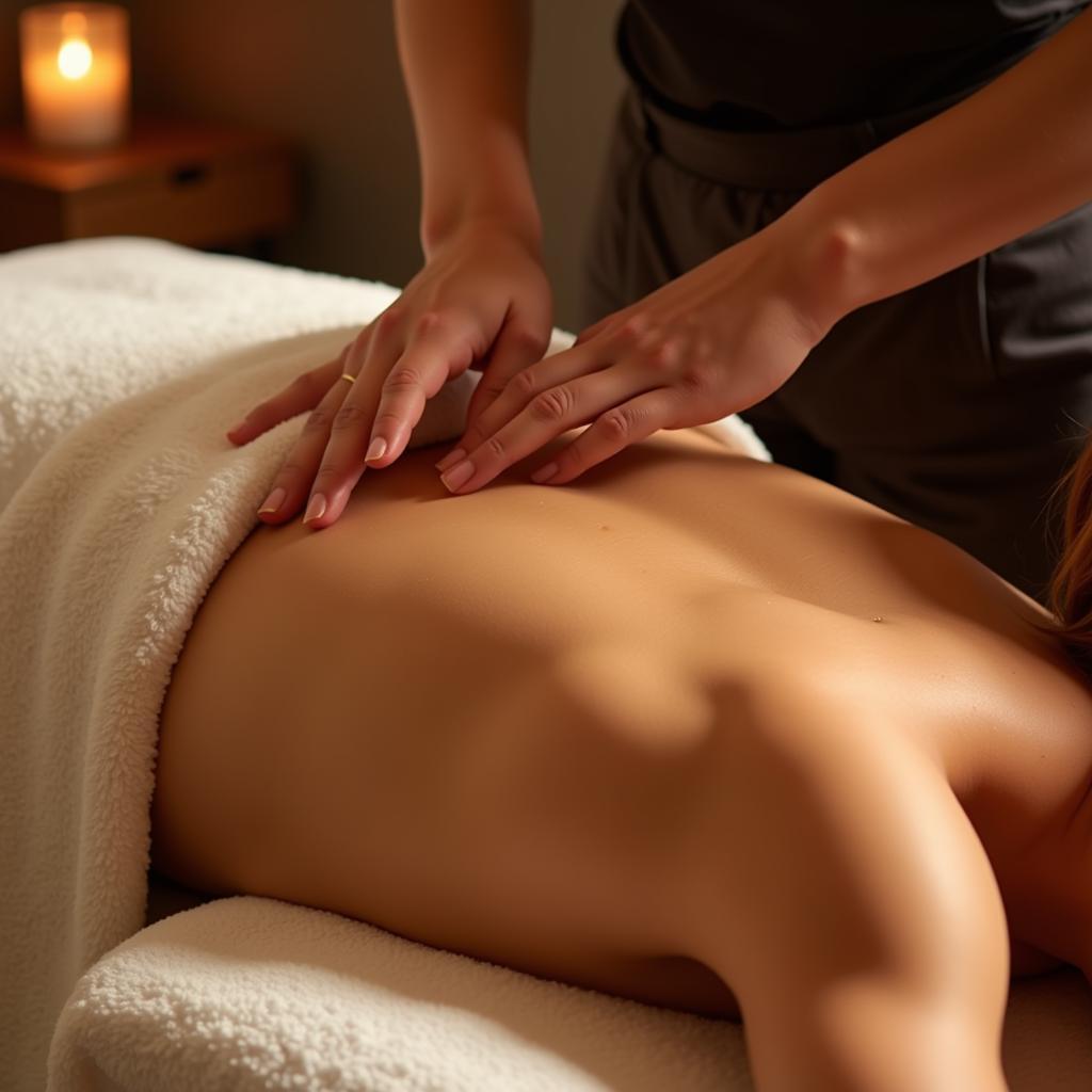 Relaxing massage therapy at Anna's Spa