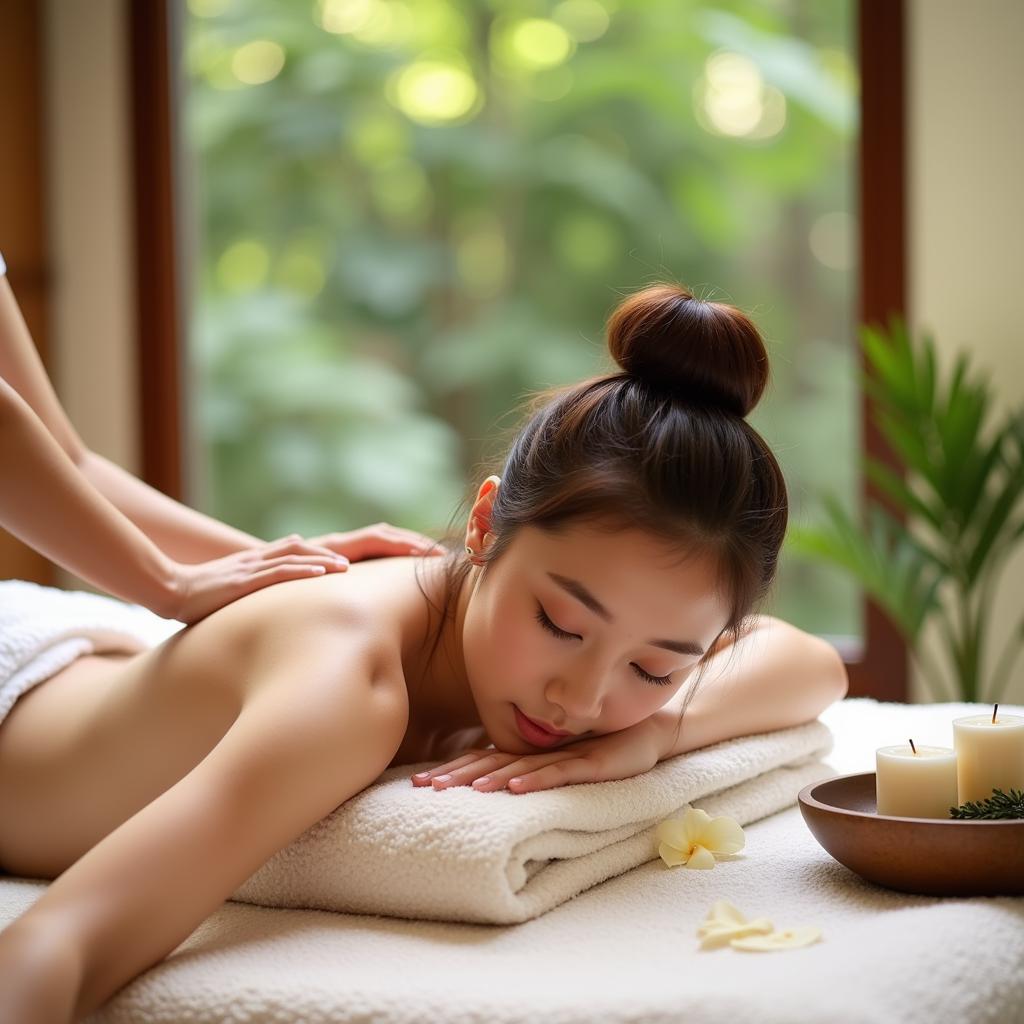 Relaxing Spa Massage in a Tranquil Setting