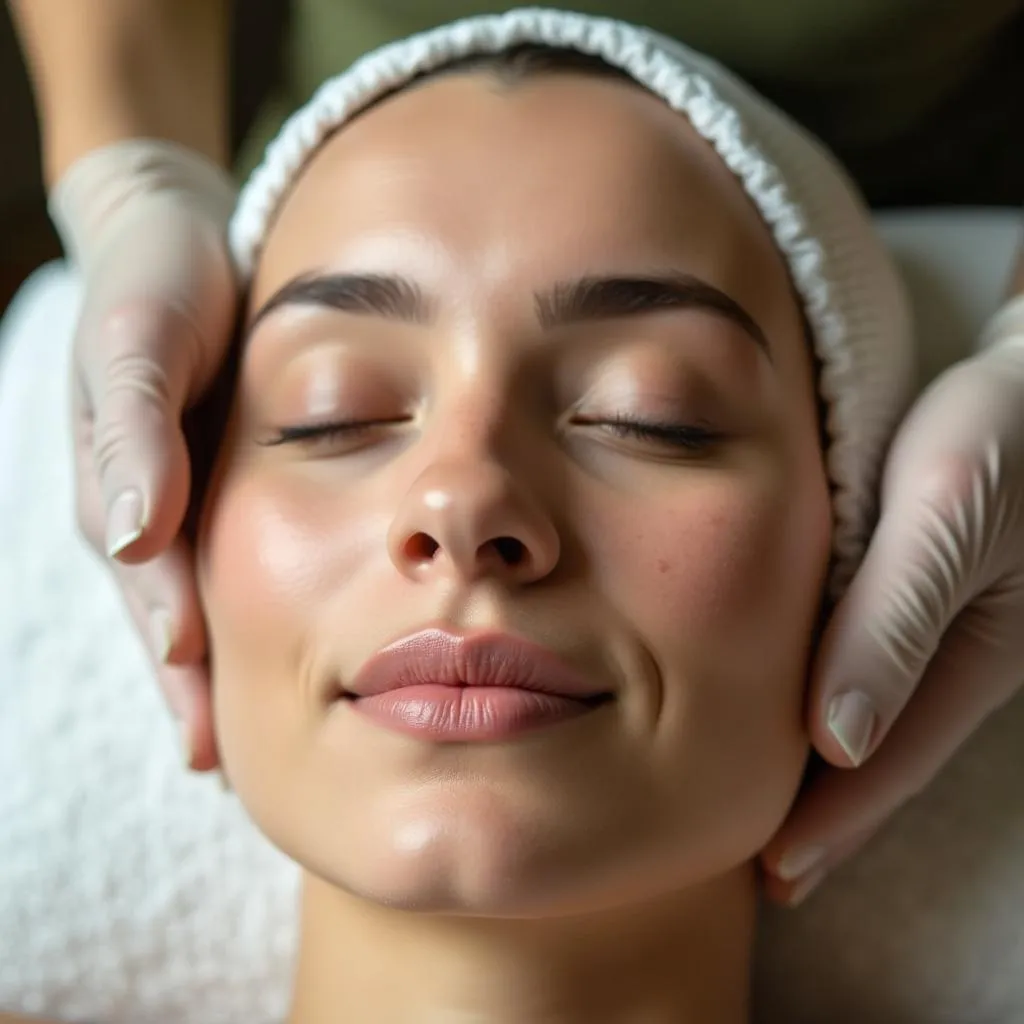 Woman Enjoying a Spa Treatment