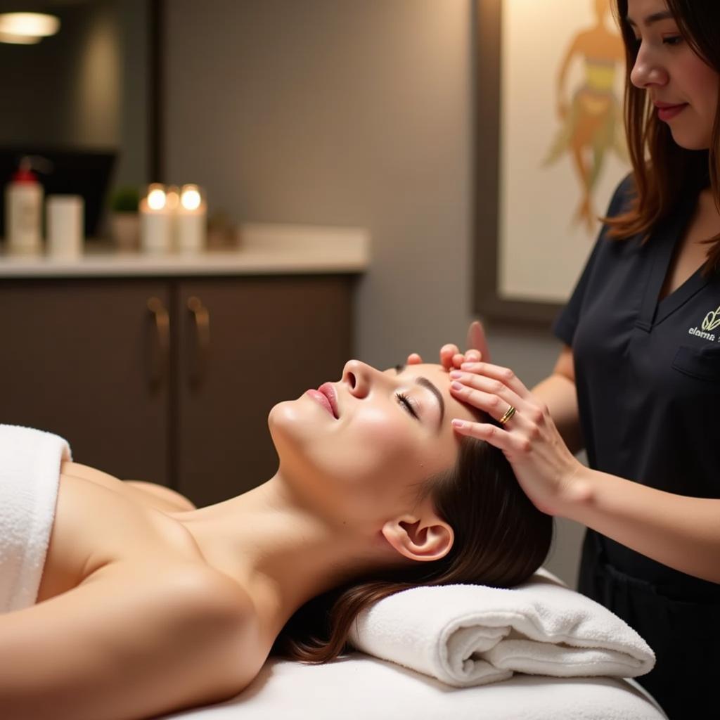 Relaxing spa treatment at Elements Salon & Day Spa