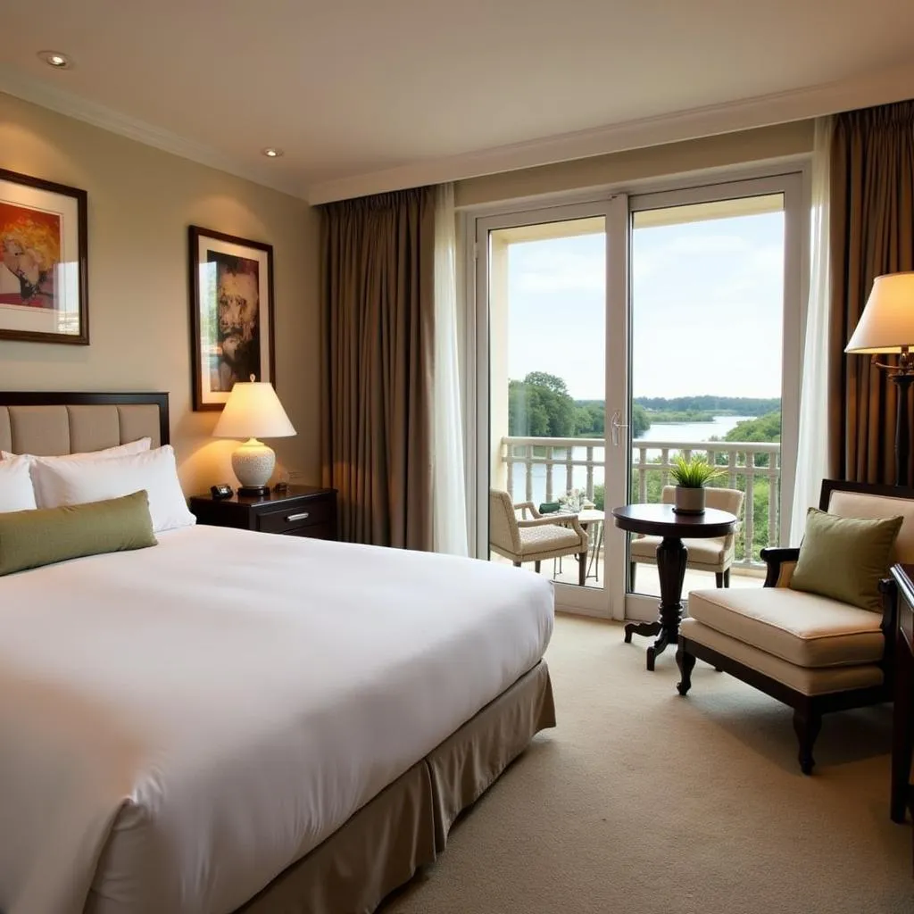 Luxurious river view room at The Allure Grand Resort