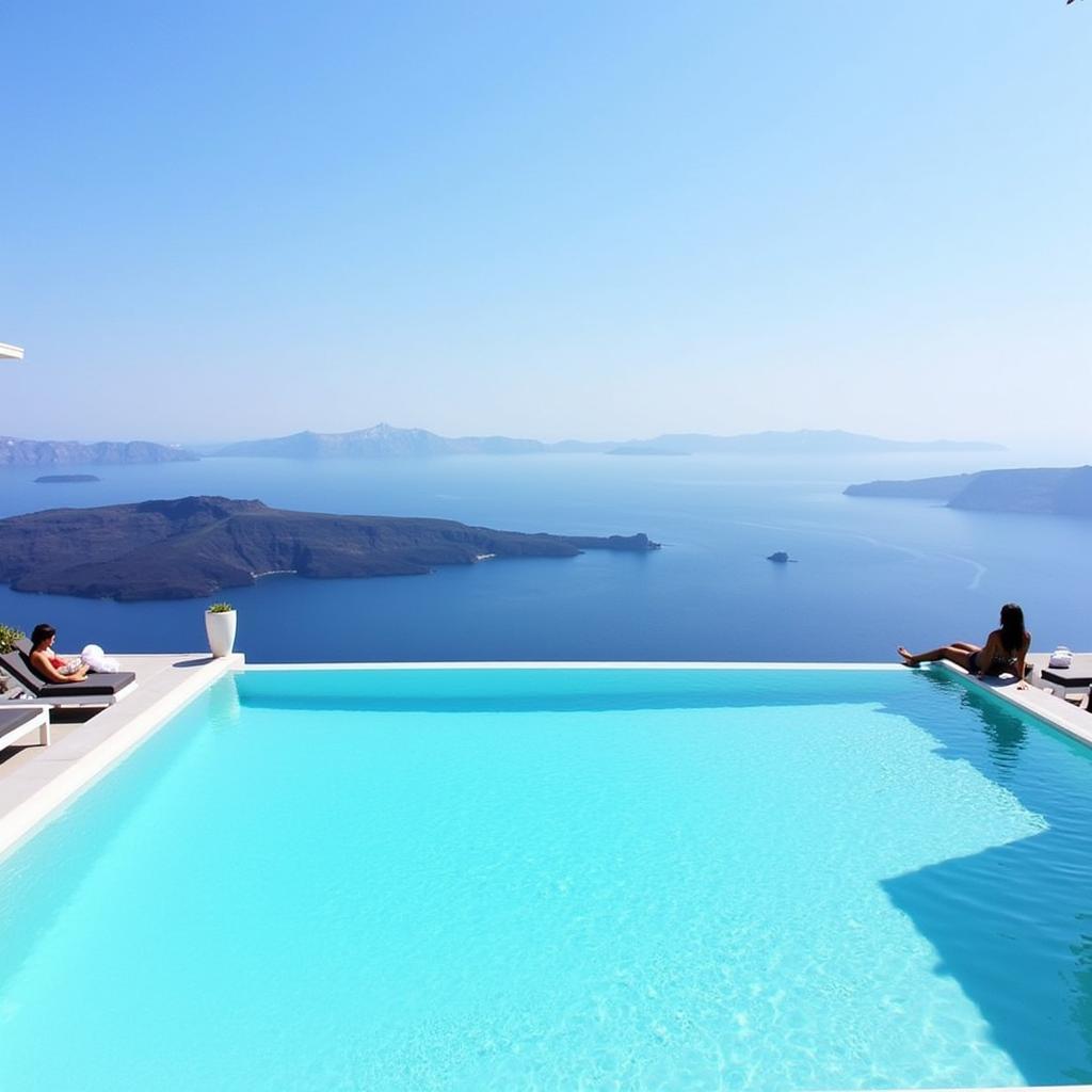 Infinity Pool Overlooking the Caldera at Rocabella Santorini