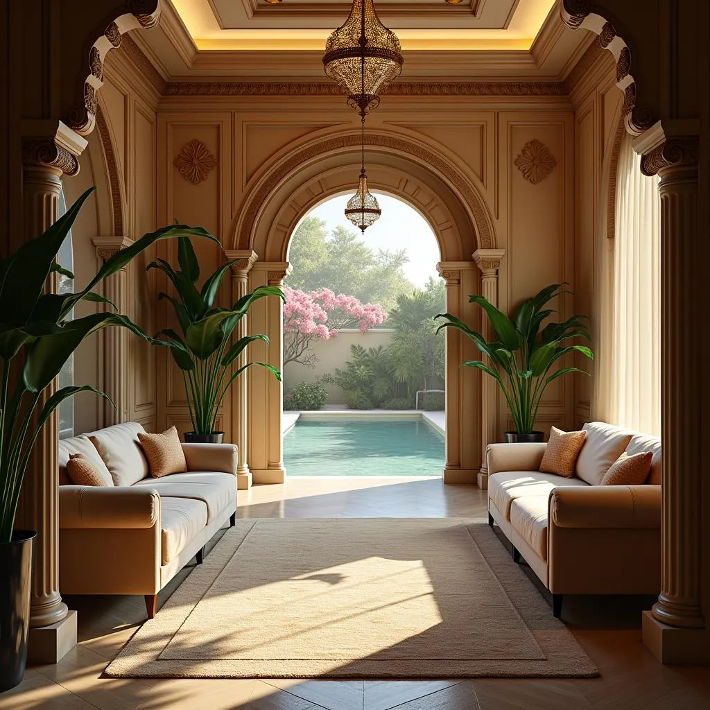 Luxurious Interior of a Royal Beauty Spa