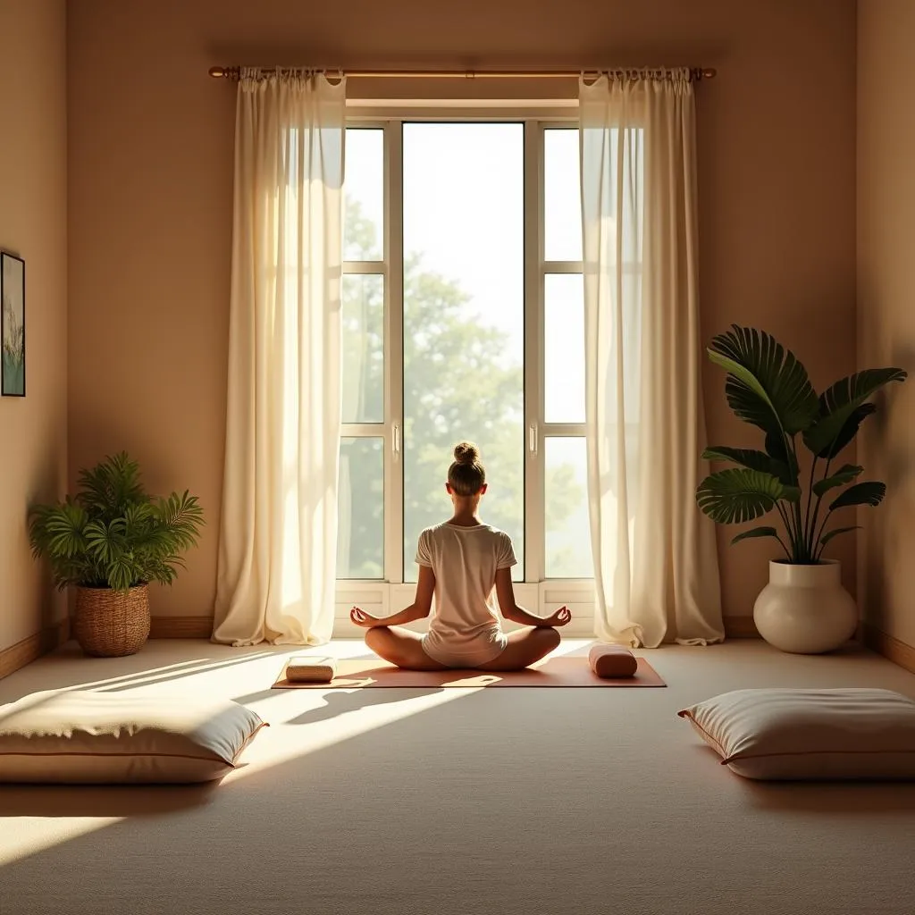 Peaceful Meditation Room in a Royal Beauty Spa