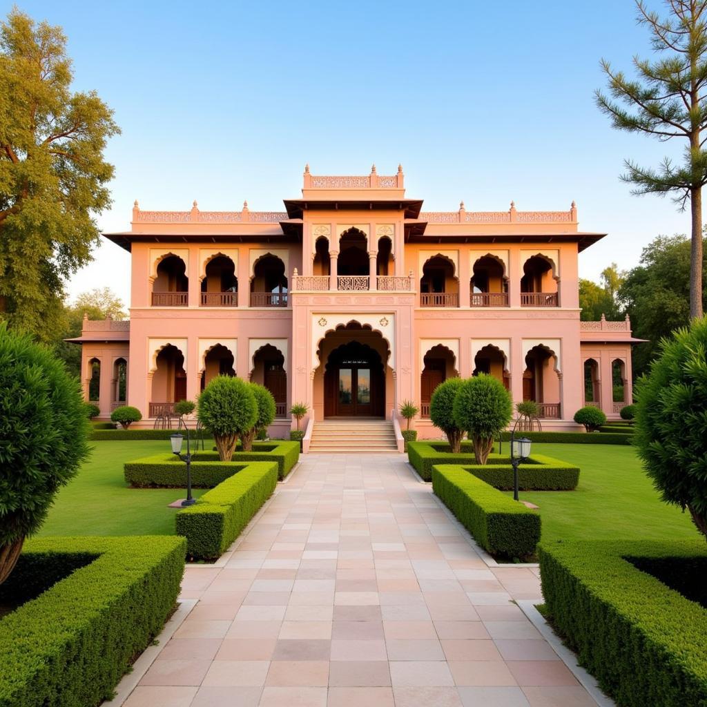 Exterior view of the Royal Heritage Hotel & Ayurvedic Spa