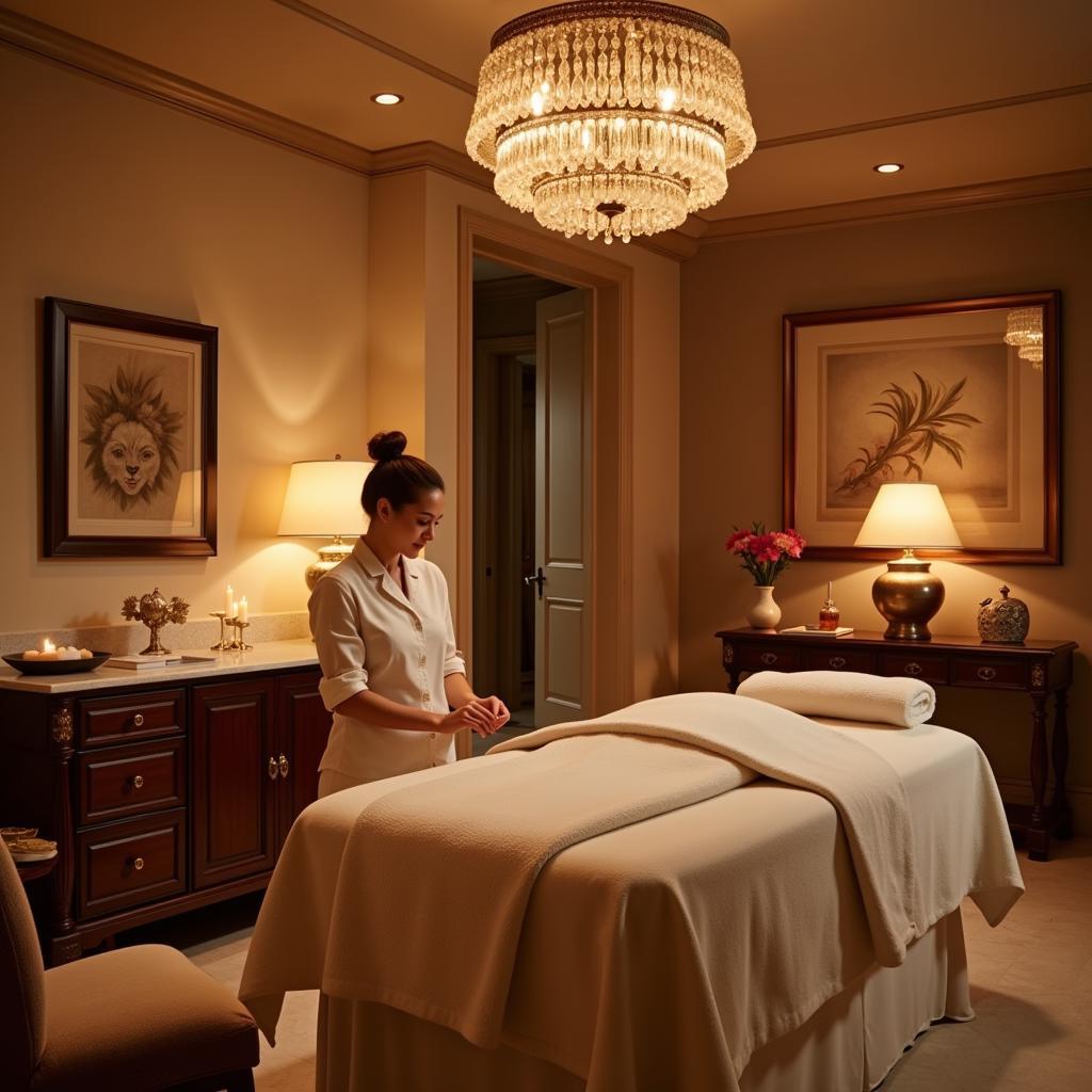 Luxurious Royal Spa Treatment Room