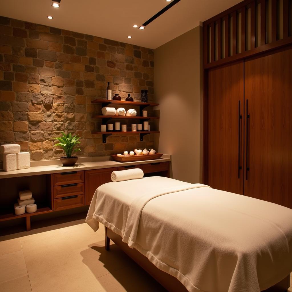 Relaxing Rudra Spa Treatment Room