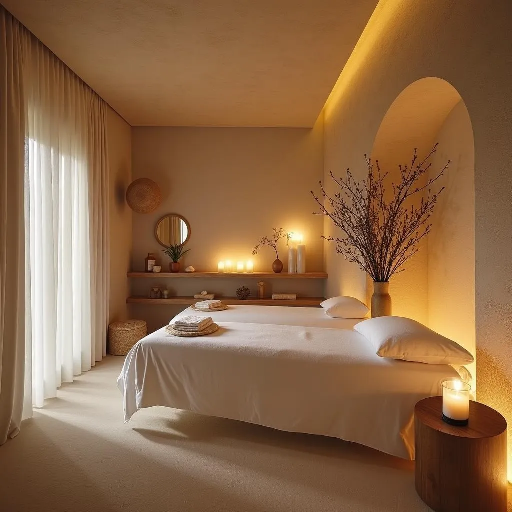 Serene Spa Treatment Room in Sardinia