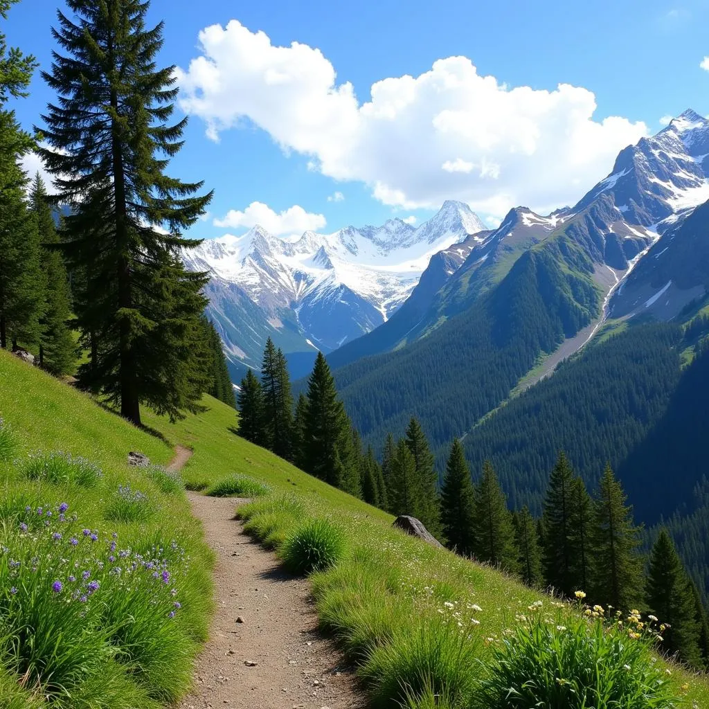 Scenic Trekking Trail near Orchard Green