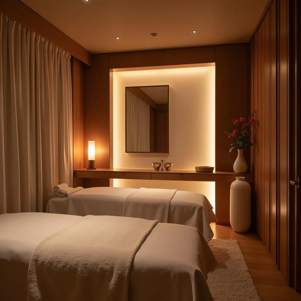 Serene Spa Treatment Room at AR Roca Esmeralda Hotel