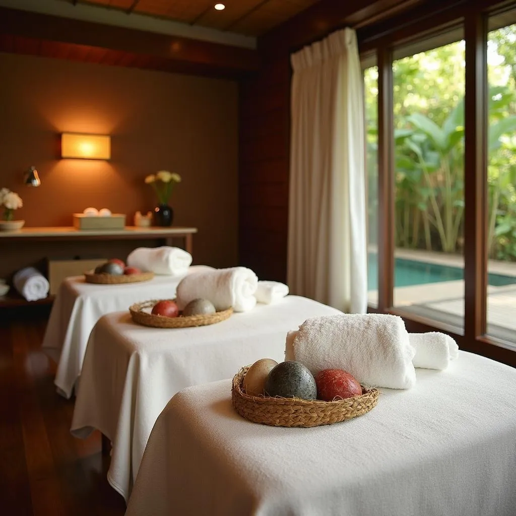 Serene Spa Treatment Room at Le Touessrok