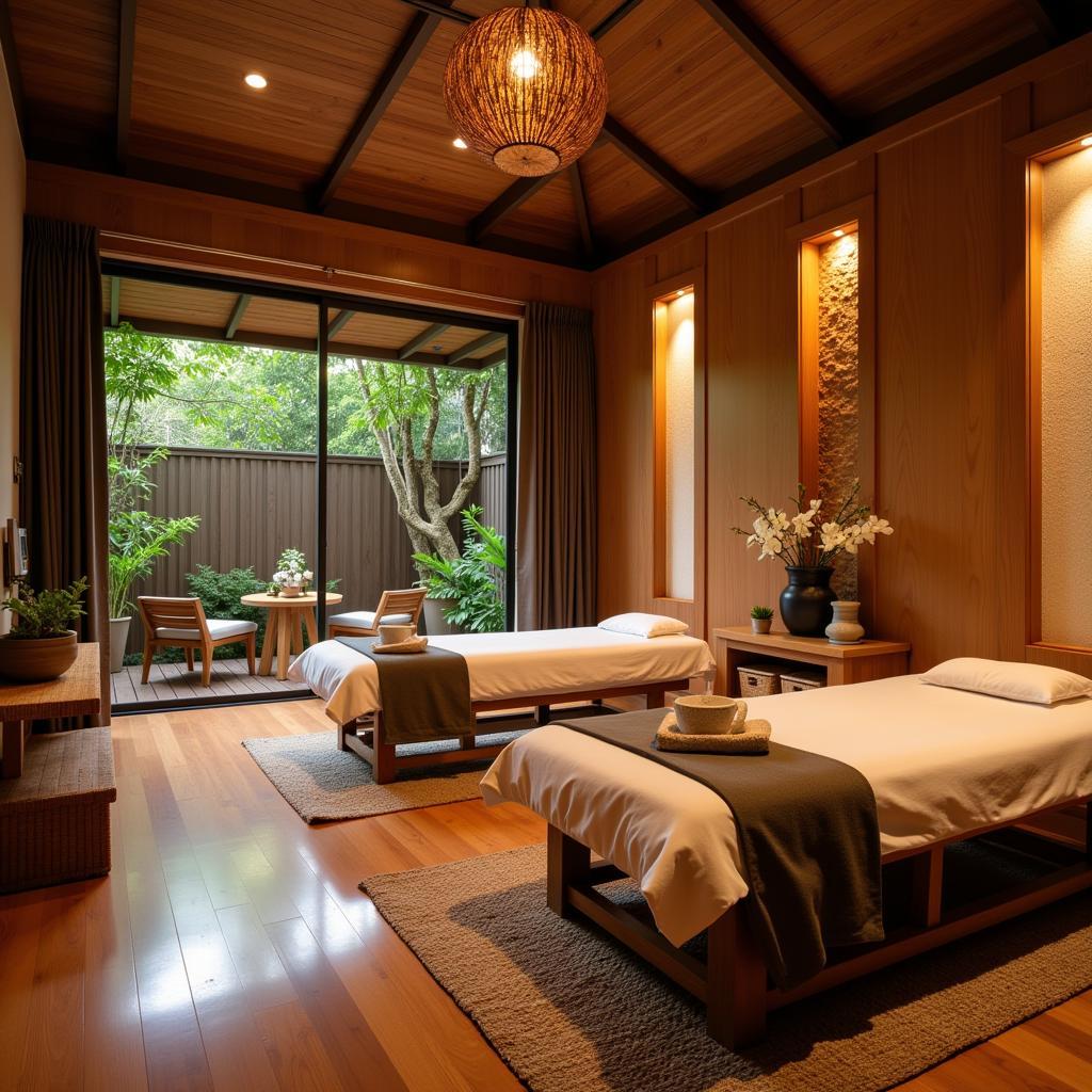 Relaxing Atmosphere of a Thai Spa