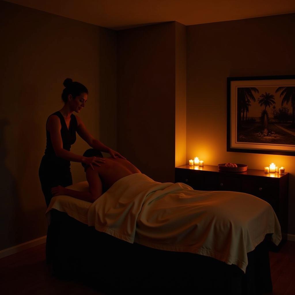 Sensual Massage Therapy at a Luxurious Spa