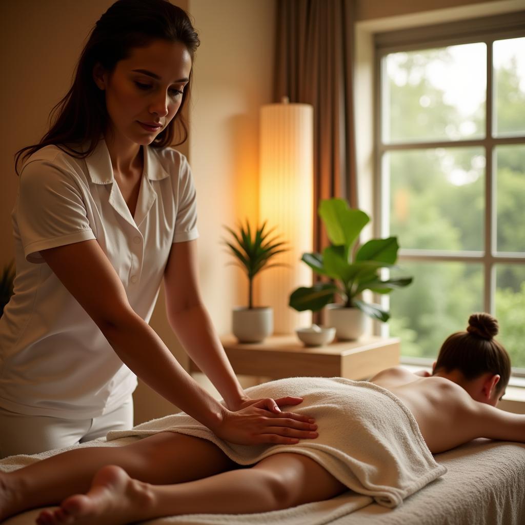 Massage therapy at a spa centre in Greater Noida Commercial