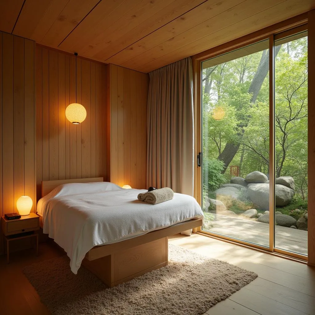 Tranquil Treatment Room in a Spa Eco City