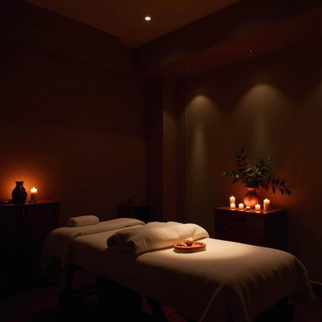 Relaxing Spa Hot Spot Treatment Room