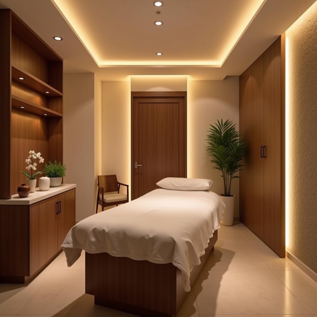 Serene treatment room at a spa in Mayur Vihar Phase 3