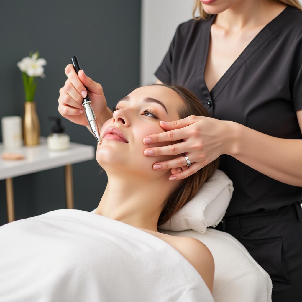 Facial Treatment at a Nanded Commercial Spa