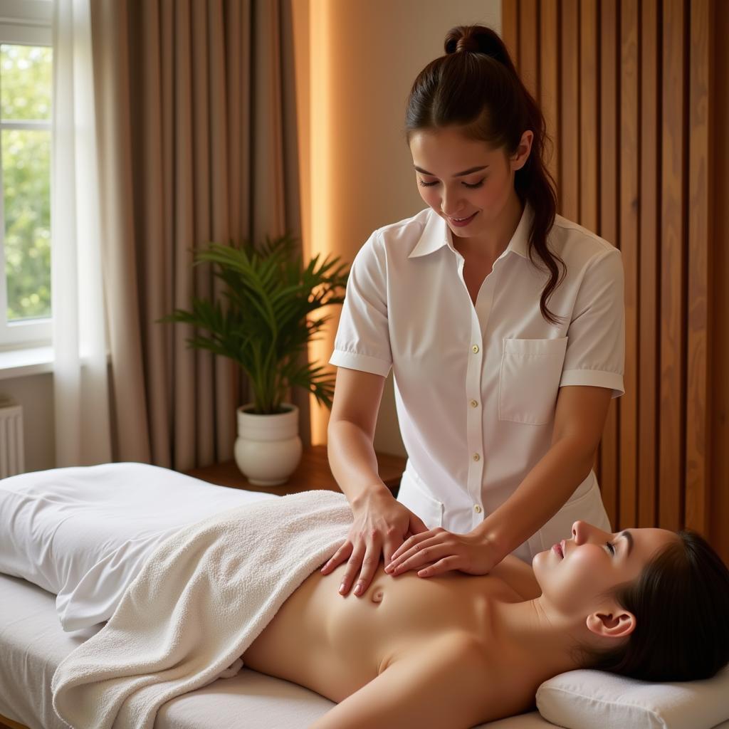 Massage Therapy at a Nanded Commercial Spa