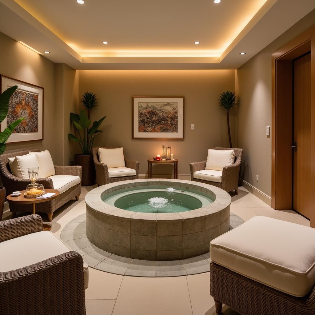 Spa interior relaxation area