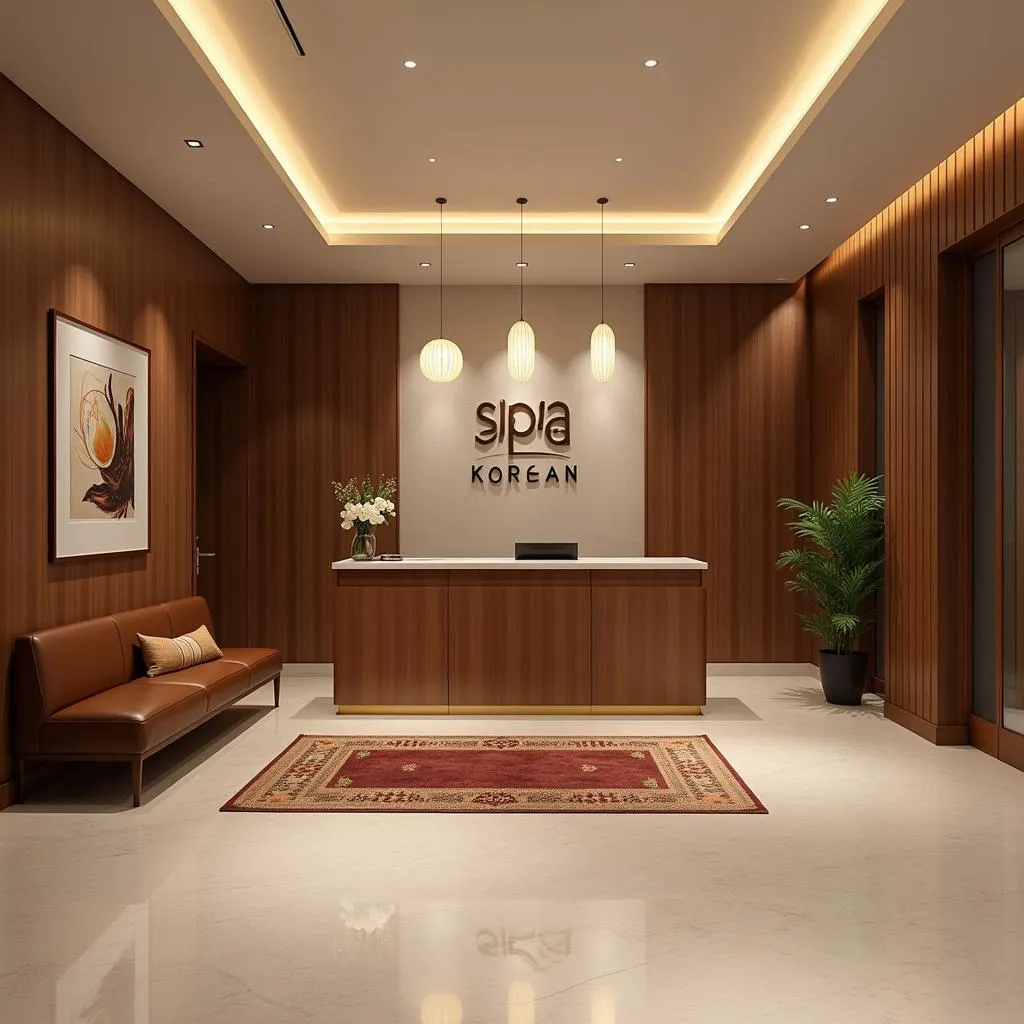 Luxurious Reception Area at SPA KOREAN