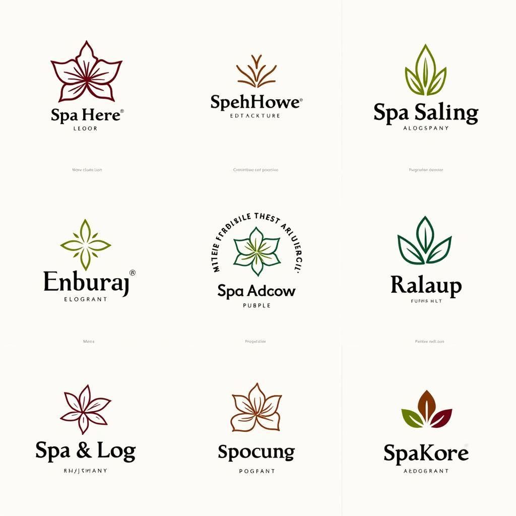 Spa Salon Logo Design Elements