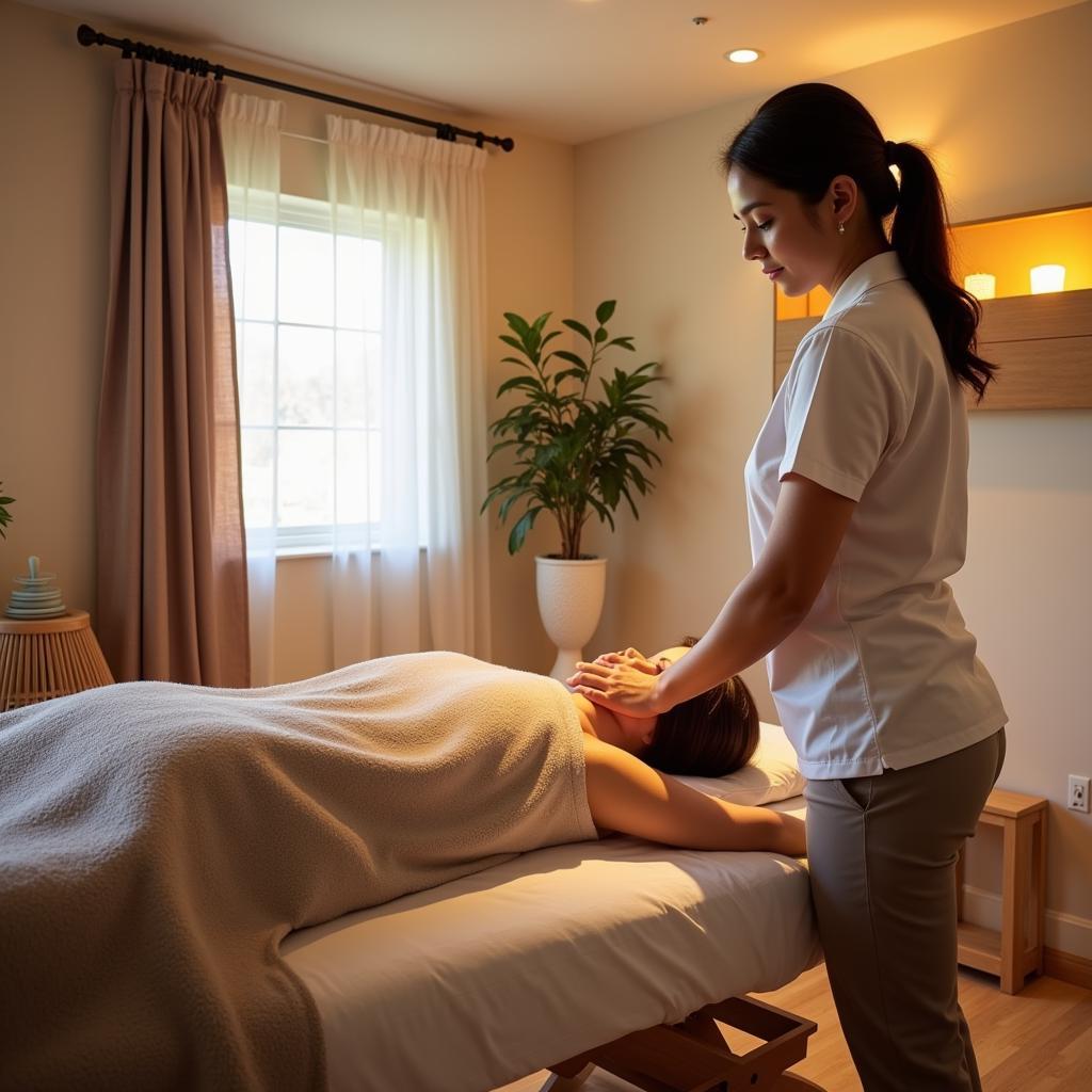 Massage Therapy at the Spa