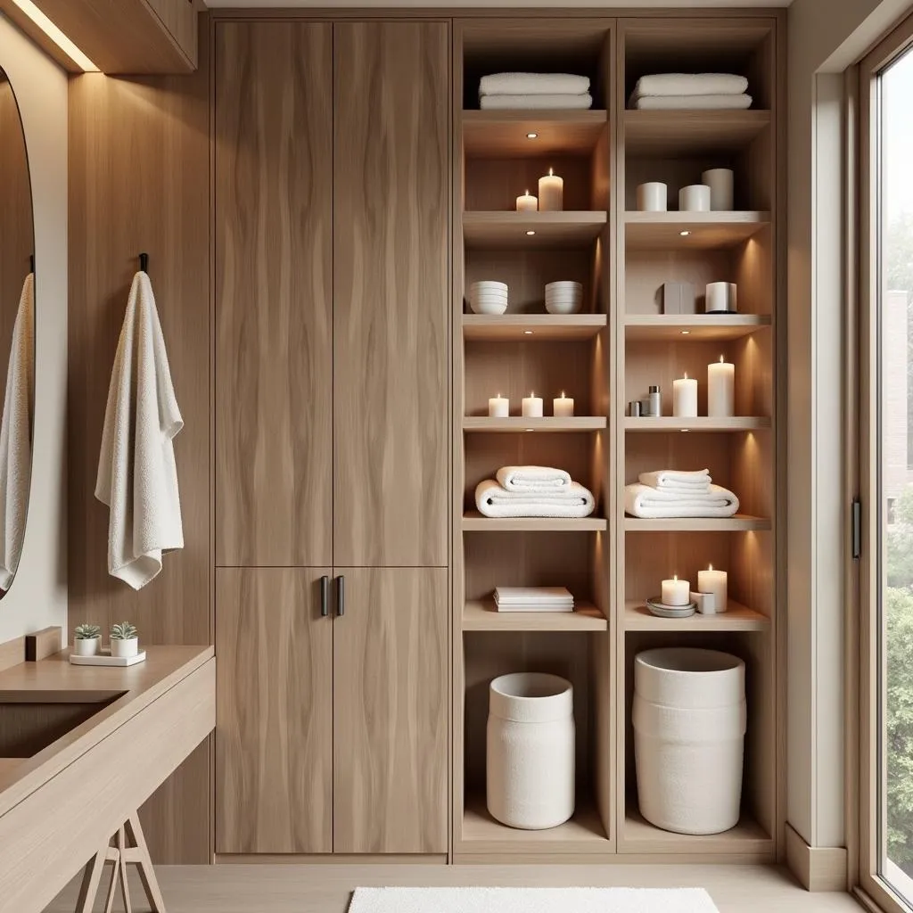 Elegant Spa Storage Solutions for a Clutter-Free Environment