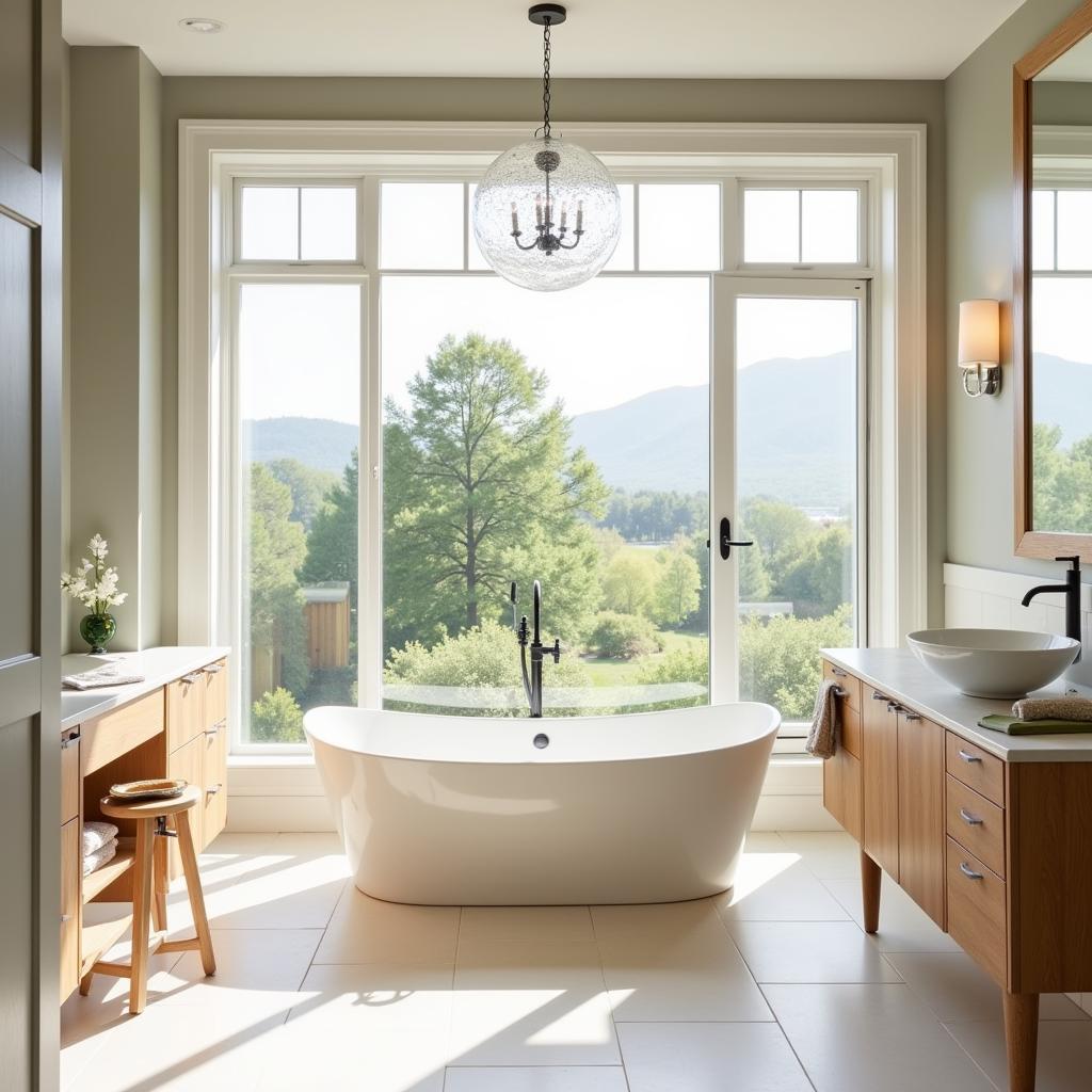 Spa Style Bathroom with Natural Light