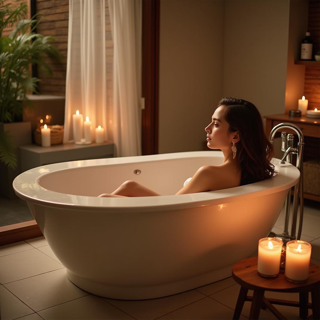 Relaxing in a Spa Style Bathroom