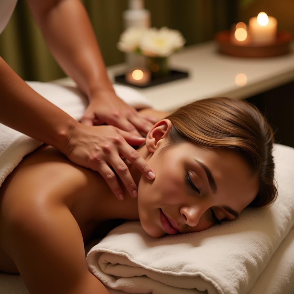 Relaxing massage therapy at a spa in Sambalpur