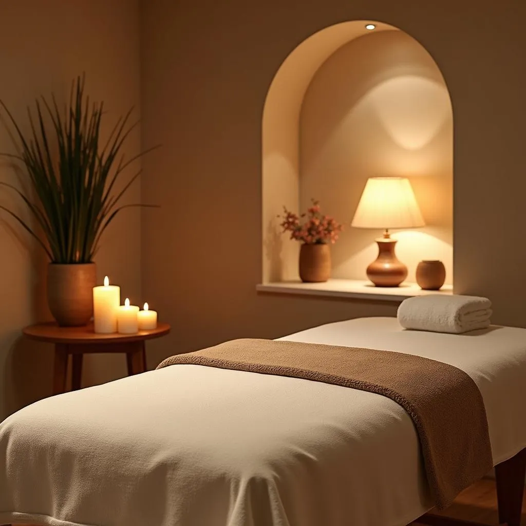 Relaxing jnias Spa Treatment Room