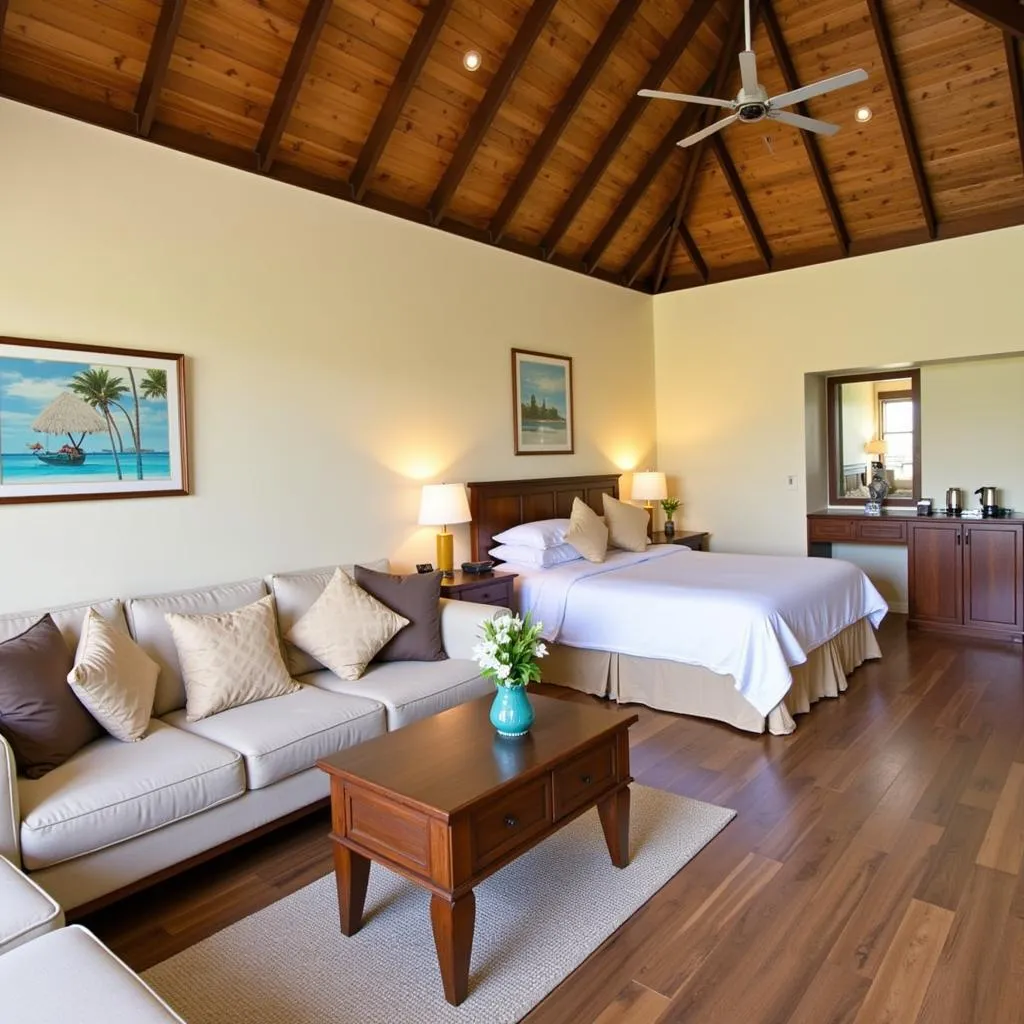 Sun Island Resort Beach Bungalow Interior