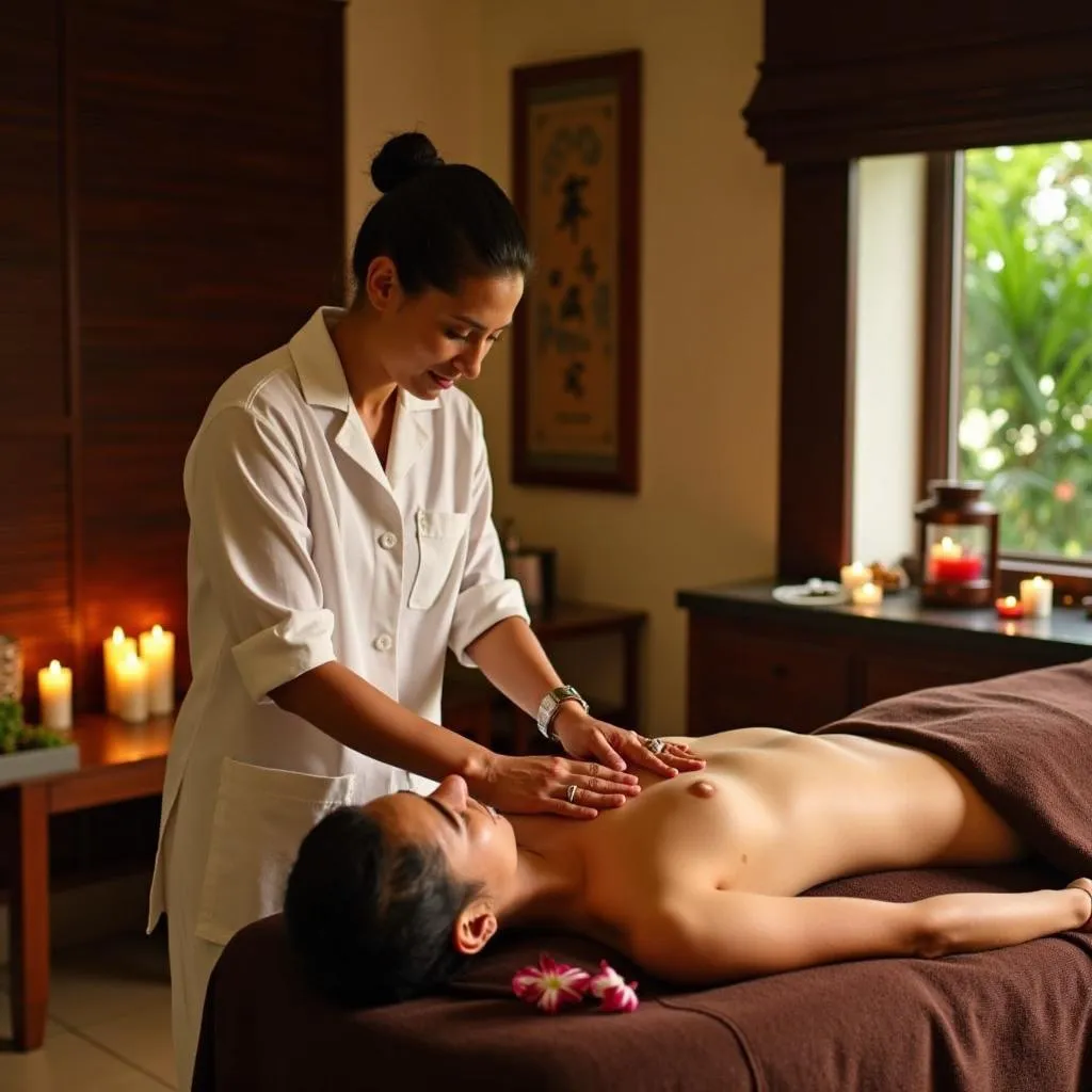 Serene spa treatment at Taj Bentota Resort & Spa