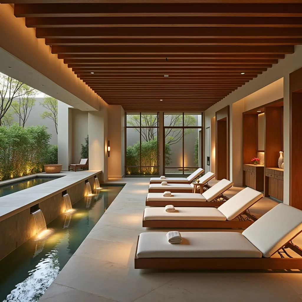 Peaceful relaxation area at a Taj Jiva Spa