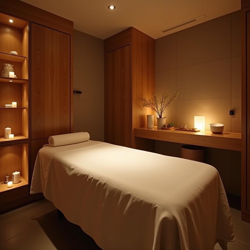 Serene treatment room at Tattva Spa Nagpur