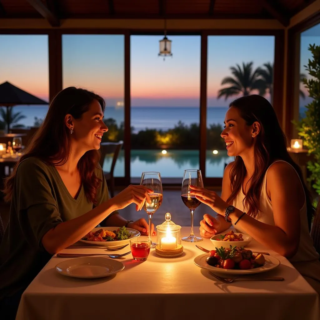 Romantic dining experience at The Laguna Resort Bali