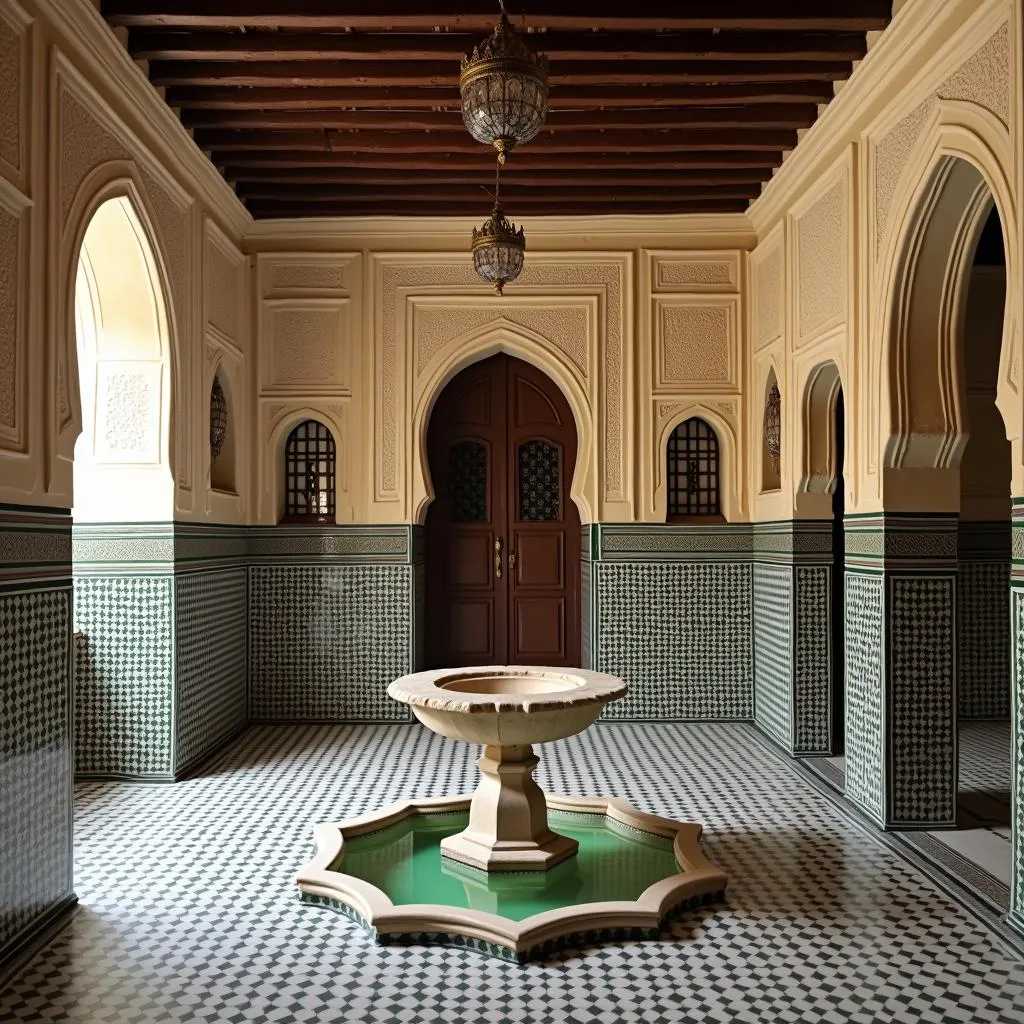 Traditional Moroccan Hammam Interior