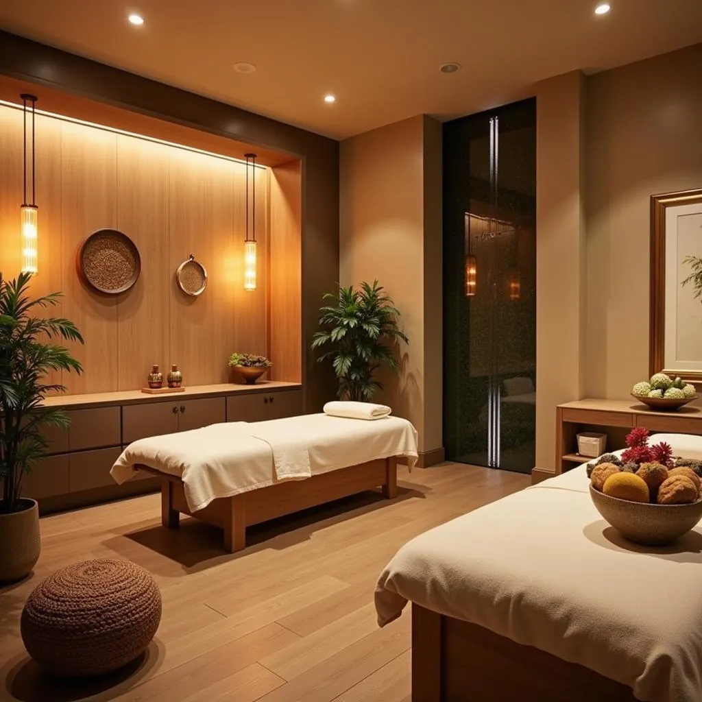 Serene spa interior design