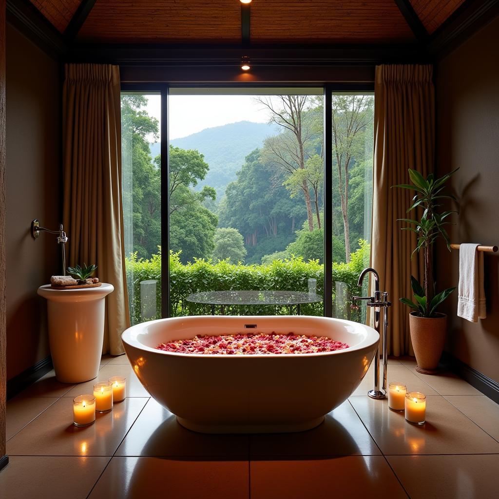 Tranquil spa setting in Ubud