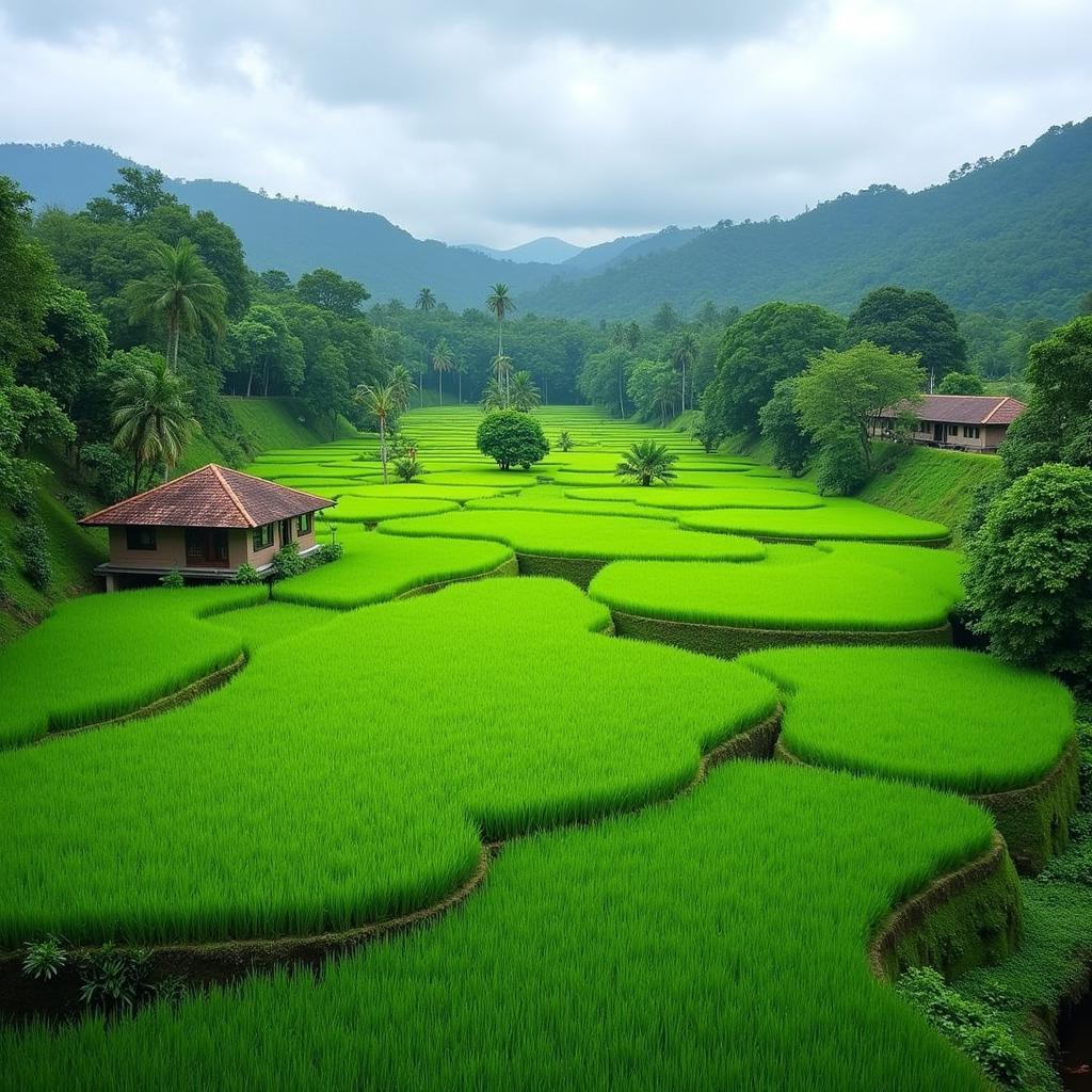 Scenic Rice Paddies near Ubud Village Resort and Spa Bali