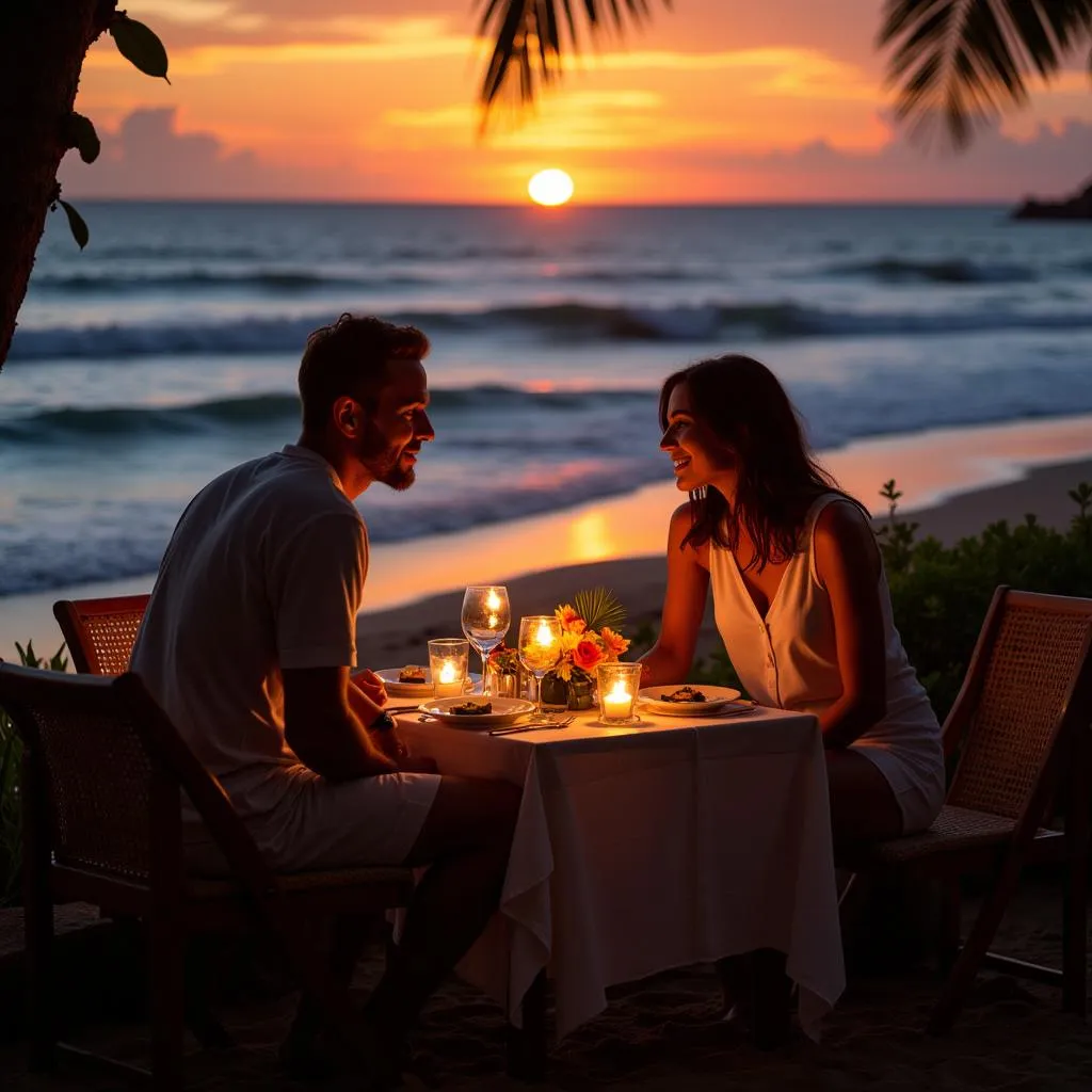 Romantic Dinner on the Beach at Victoria for 2