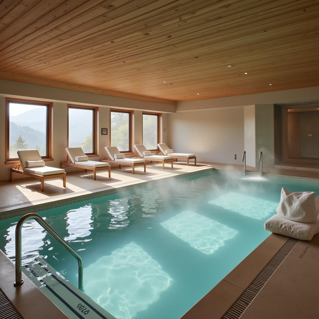 Soothing hydrotherapy circuit at W Hotel Montreal Spa